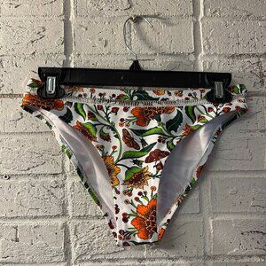 Vintage-Inspired Floral High-Cut Bikini Bottoms 🌿🔥 Aesthetic Y2K Summer Swim V